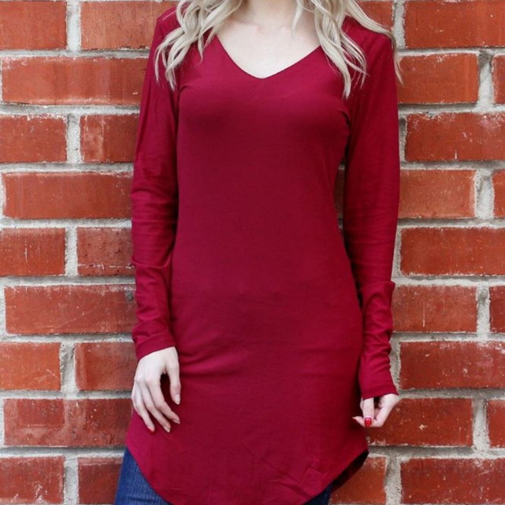 Burgundy Tee Tunic